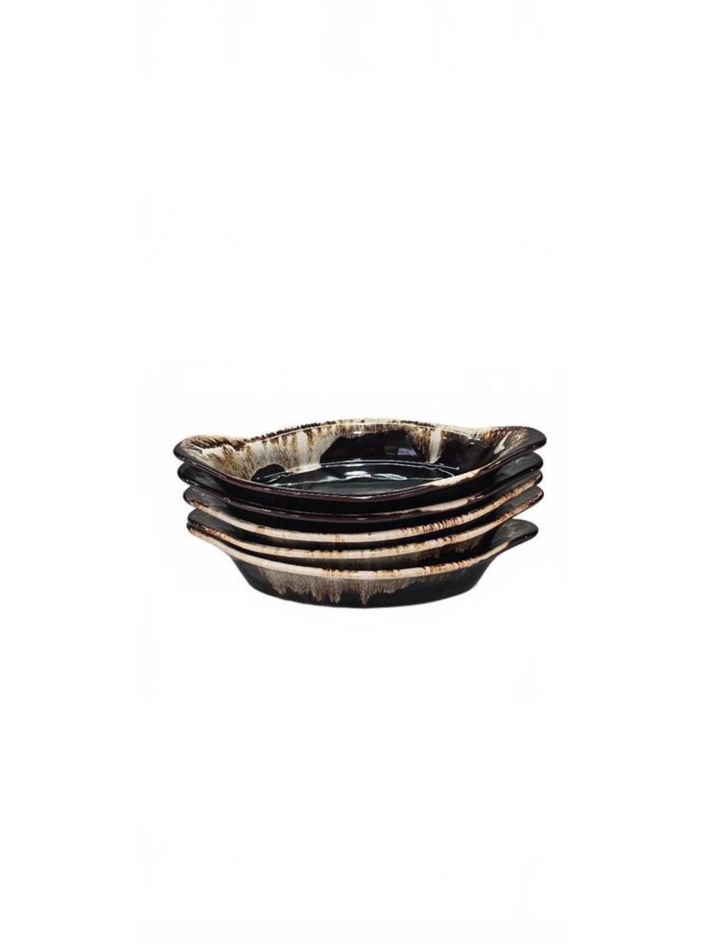 Vintage Pflatzgraff 22 oz Au Gratin Ceramic Baking Dishes Set of 3